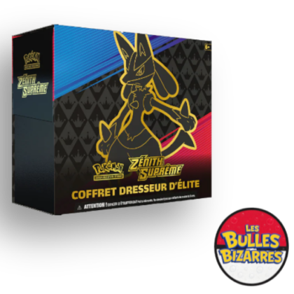 Coffret Dresseur Elite ETB Zenith Suprême sous acrylique