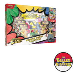 Coffret Poster Premium Méga-Lucario (10 boosters) – Héros Transcendants