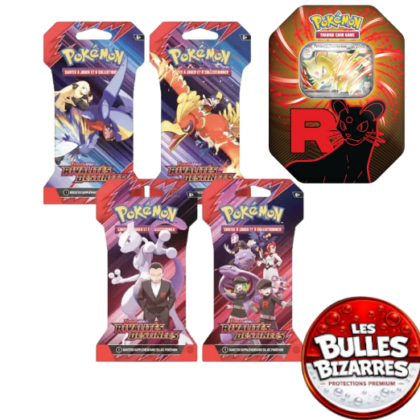 Bundle Pokémon Pokébox Team Rocket (illustration aléatoire) + Artset Blister EV10