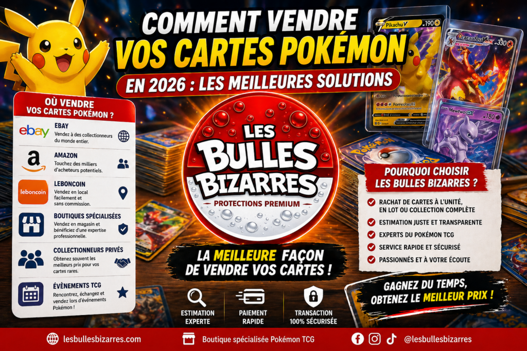Où vendre vos cartes Pokémon en 2026 : toutes les solutions