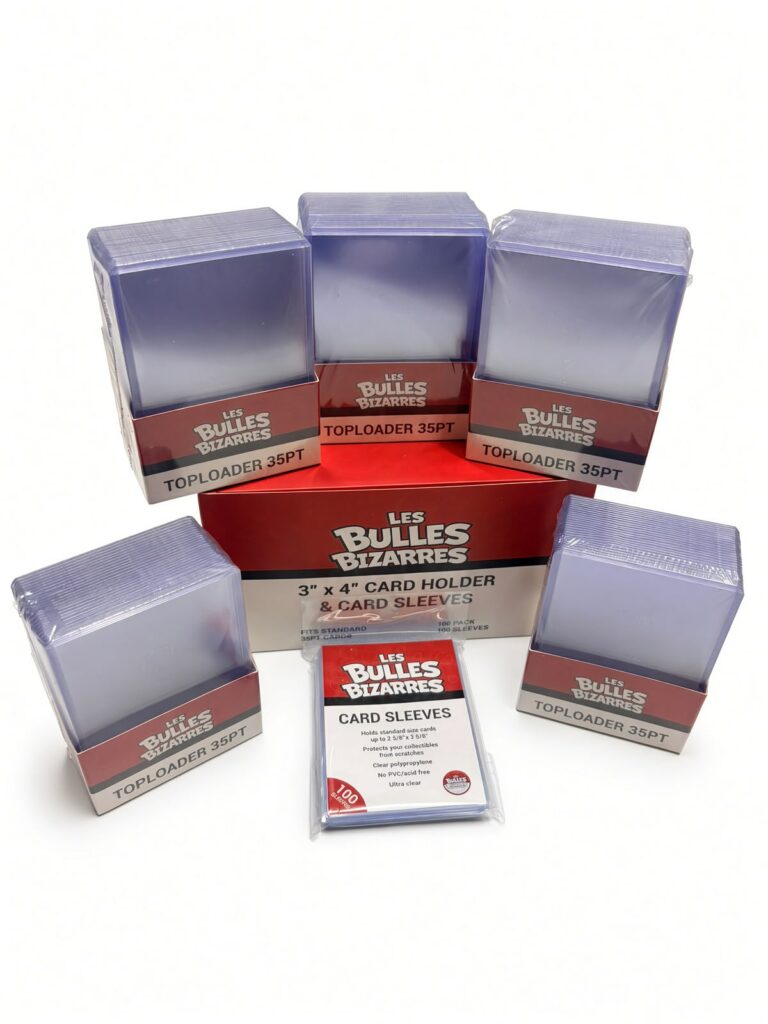 Pack de 100 toploader et de 100 sleeves - les bulles bizarres